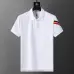 Moncler T-shirts for men Buttons Black/White/Blue #A46654