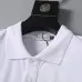 Moncler T-shirts for men Buttons Black/White/Blue #A46654