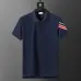 Moncler T-shirts for men Buttons Black/White/Blue #A46654