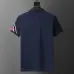 Moncler T-shirts for men Buttons Black/White/Blue #A46654