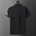 Moncler T-shirts for men Buttons Black/White/Blue #A46654