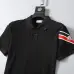 Moncler T-shirts for men Buttons Black/White/Blue #A46654