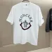 Moncler T-shirts for men Crew Neck  printing Black/White #A46410