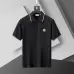 Moncler T-shirts for men Solid Color Black/White/Blue/Orange #A46657