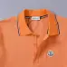Moncler T-shirts for men Solid Color Black/White/Blue/Orange #A46657
