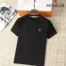 Moncler T-shirts for men Solid Color Black/White/Red #A46438