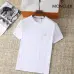 Moncler T-shirts for men Solid Color Black/White/Red #A46438