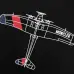 Moncler T-shirts for men airplane Black/White #A47256