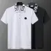 Moncler T-shirts for men collar logo Black/White  #A46652