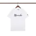 Moncler T-shirts for men  logo-embroidered Cotton Black/White #A48648