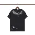 Moncler White/Black T Shirt with Paint Splatter Details and Artistic Logo Graphic on the Collar Area #A54256
