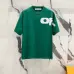 OFF WHITE T-Shirts for MEN Black/White/Green #A47300