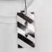 OFF WHITE T-Shirts for MEN Letter logo print 260g Black/White #A53800