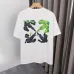 OFF WHITE T-Shirts for MEN Letter logo print 260g Black/White #A53800