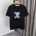 OFF WHITE T-Shirts for MEN Letter logo print 260g Black/White #A53801
