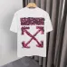 OFF WHITE T-Shirts for MEN Letter logo print 260g Black/White #A53802