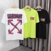 OFF WHITE T-Shirts for MEN Letter logo print 260g Black/White #A53802