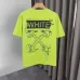 OFF WHITE T-Shirts for MEN Letter logo print 260g Black/White #A53803