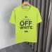 OFF WHITE T-Shirts for MEN Letter logo print 260g Black/White #A53803