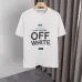 OFF WHITE T-Shirts for MEN Letter logo print 260g Black/White #A53803