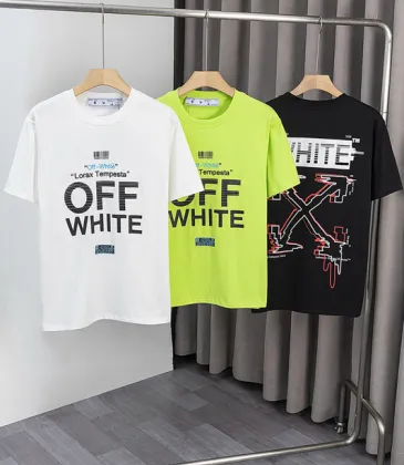 OFF WHITE T-Shirts for MEN Letter logo print 260g Black/White #A53803