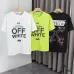 OFF WHITE T-Shirts for MEN Letter logo print 260g Black/White #A53803