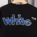 OFF WHITE T-Shirts for MEN Letter logo print 260g Black/White #A53804