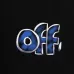 OFF WHITE T-Shirts for MEN Letter logo print 260g Black/White #A53804