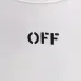 OFF WHITE T-Shirts for MEN Letter logo print 260g Black/White #A53805