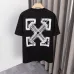 OFF WHITE T-Shirts for MEN Letter logo print 260g Black/White #A53805