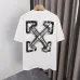 OFF WHITE T-Shirts for MEN Letter logo print 260g Black/White #A53805