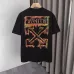 OFF WHITE T-Shirts for MEN Letter logo print 260g Black/White #A53806