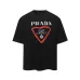 PRADA Short Sleeve Shirts for Men Cotton Milano Black/White #A49042