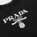 PRADA Short Sleeve Shirts for Men Cotton Milano Black/White #A49043