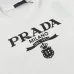 PRADA Short Sleeve Shirts for Men Cotton Milano Black/White #A49043