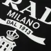 PRADA Short Sleeve Shirts for Men Cotton Milano Black/White #A49043