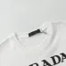 PRADA Short Sleeve Shirts for Men Cotton Milano Black/White #A49043