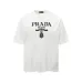 PRADA Short Sleeve Shirts for Men Cotton Milano Black/White #A49043