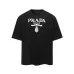 PRADA Short Sleeve Shirts for Men Cotton Milano Black/White #A49043
