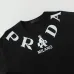 PRADA Short Sleeve Shirts for Men Cotton Milano Black/White #A49044