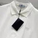 Prada T-Shirts Polo for Men Buttons Black/White #A46675
