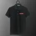 Prada T-Shirts Polo for Men red logo Buttons Black/White #A46680