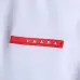 Prada T-Shirts Polo for Men red logo Buttons Black/White #A46680