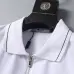 Prada T-Shirts Polo for Men zipper Black/White #A46682