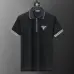 Prada T-Shirts Polo for Men zipper Black/White #A46682