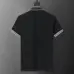 Prada T-Shirts Polo for Men zipper Black/White #A46682