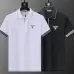 Prada T-Shirts Polo for Men zipper Black/White #A46682
