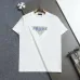 Prada T-Shirts for Men 300g Black/White 100% Cotton #A53048