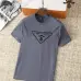 Prada T-Shirts for Men Crew Neck Black/White #A46428