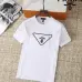 Prada T-Shirts for Men Crew Neck Black/White #A46428